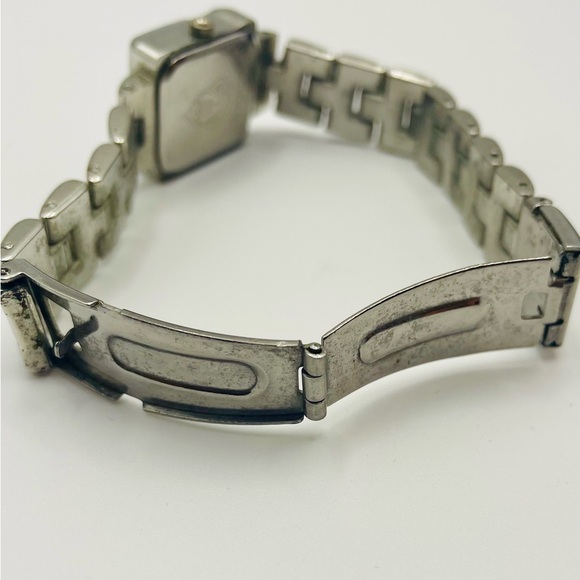 Gucci G Series Silver Stainless Steel Watch w/Black Rectangular Dial. 5 1/2 inch - Picture 8 of 9